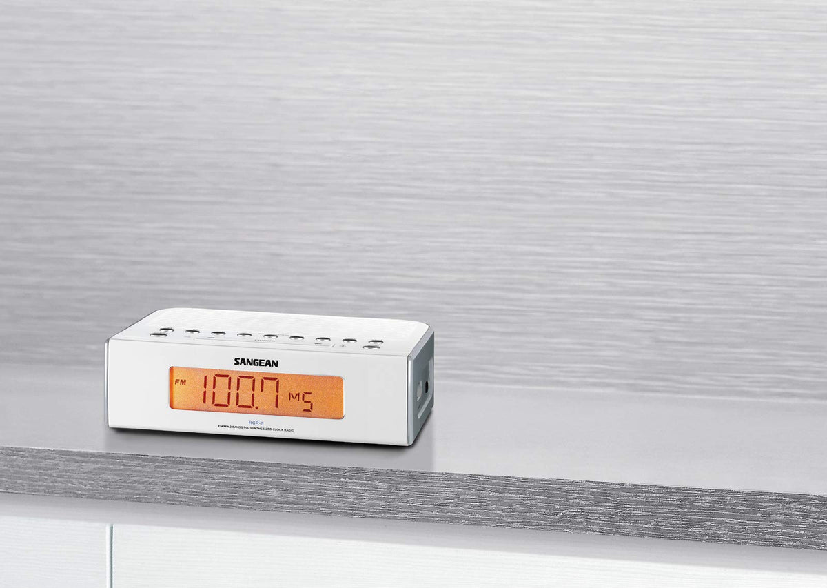 Sangean RCR-5 dual alarm settings enabling weekday and weekend schedules