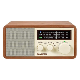 Sangean WR-16 Bluetooth with NFC pairing for quick wireless setup.