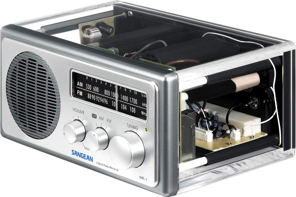 Sangean WR-1CL 3-inch speaker with enlarged magnet for clearer audio