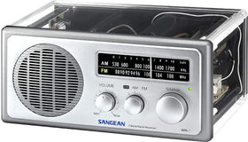 Sangean WR-1CL band indicators close-up highlighting AM/FM switching