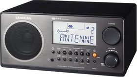 Sangean WR-2 black wooden enclosure showcases stylish, sound-enhancing cabinet