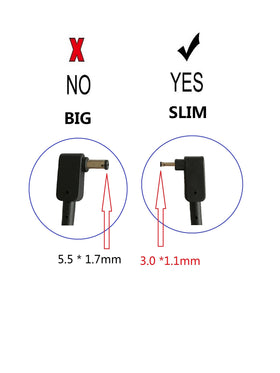 SANISI Spin SP111-32N adapter beside a laptop for travel