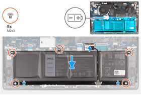 SANISI battery installed in Dell laptop demonstrating easy replacement benefit
