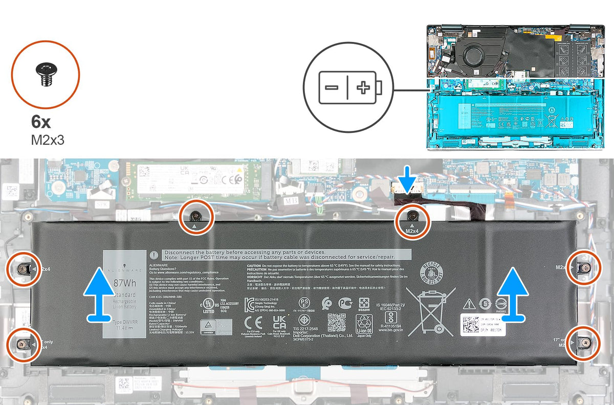 SANISI battery label and specs view showing model and voltage clarity benefit