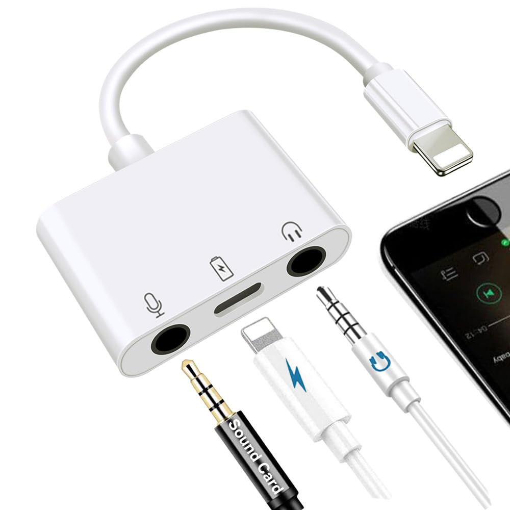 Sanjyut microphone adapter with Lightning connector for quick plug-and-play streaming