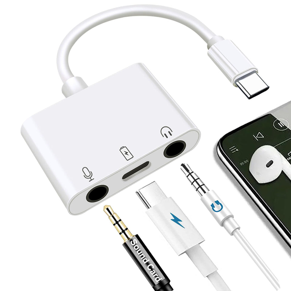 Sanjyut USB-C microphone adapter for live streaming with plug-and-play simplicity.
