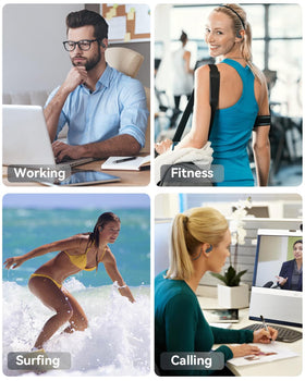SANOTO swimming headphones long battery life for workouts