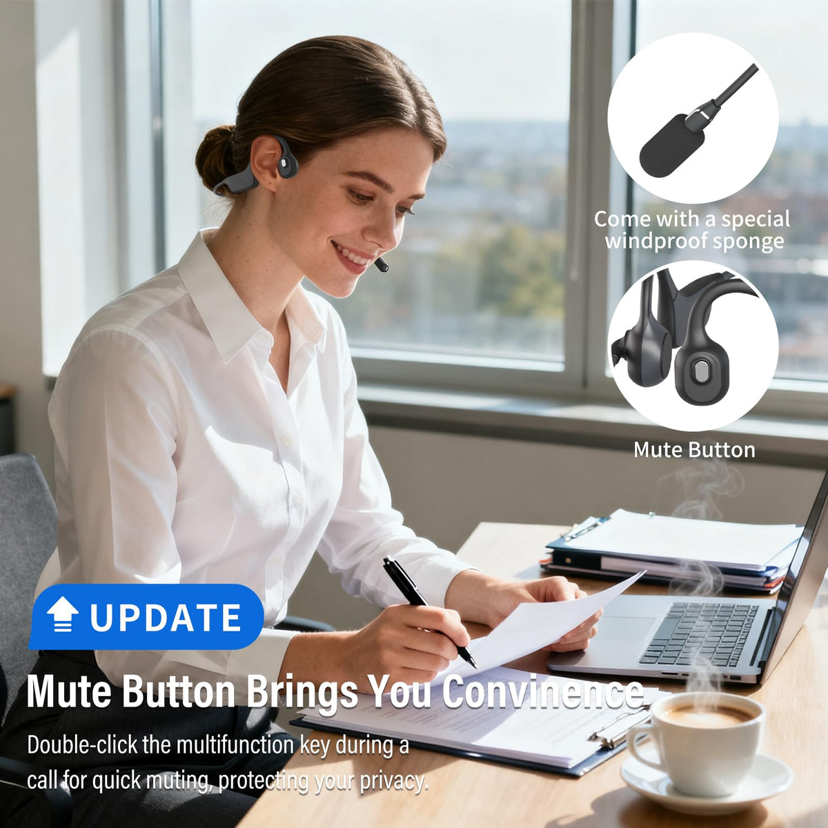 SANOTO ultralight 33g frame offering comfortable wear for long work sessions.