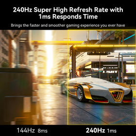 SANSUI 1500R curve boosts immersive panoramic viewing for gaming sessions.