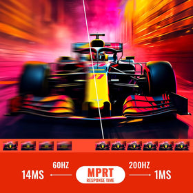 SANSUI 24in with 1ms response reduces motion blur during quick actions.