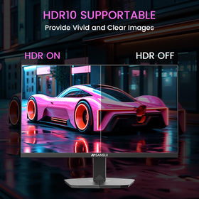Anti-glare screen with eye care features on the Sansui monitor.
