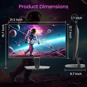 High contrast and HDR visuals from the Sansui 24" display.