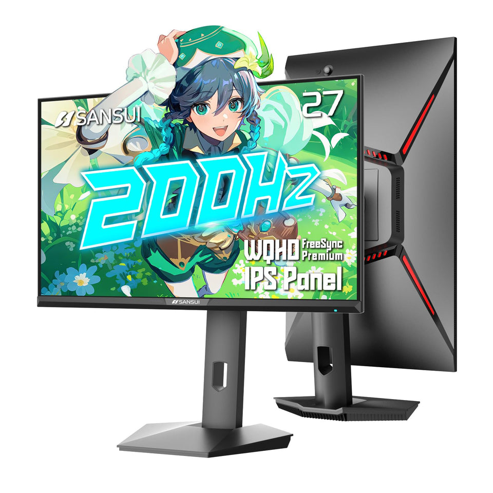SANSUI 27-inch gaming monitor with 200Hz refresh delivering smooth action scenes
