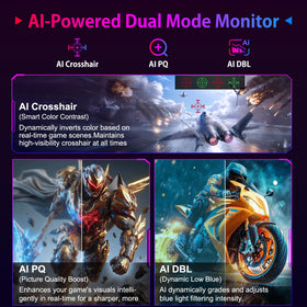 SANSUI 27 inch FHD 320 Hz mode enhances fast paced competitive gaming