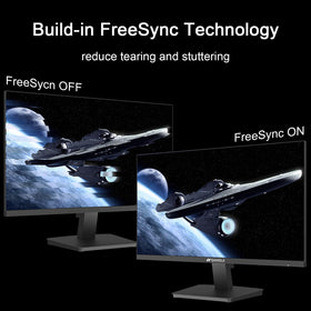 SANSUI 27-Inch IPS Monitor on a tidy office desk for productive viewing