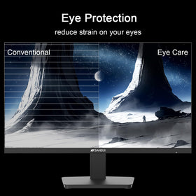SANSUI 27-Inch IPS Monitor ports DP and HDMI for versatile connectivity