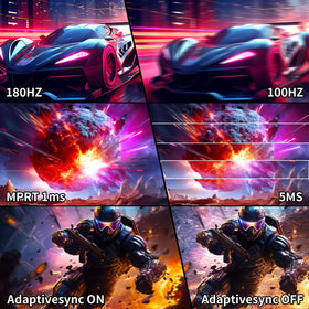 SANSUI DP ports deliver high refresh capability for gaming