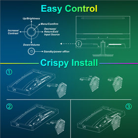 SANSUI 27-inch curved monitor tilt range for ergonomic viewing