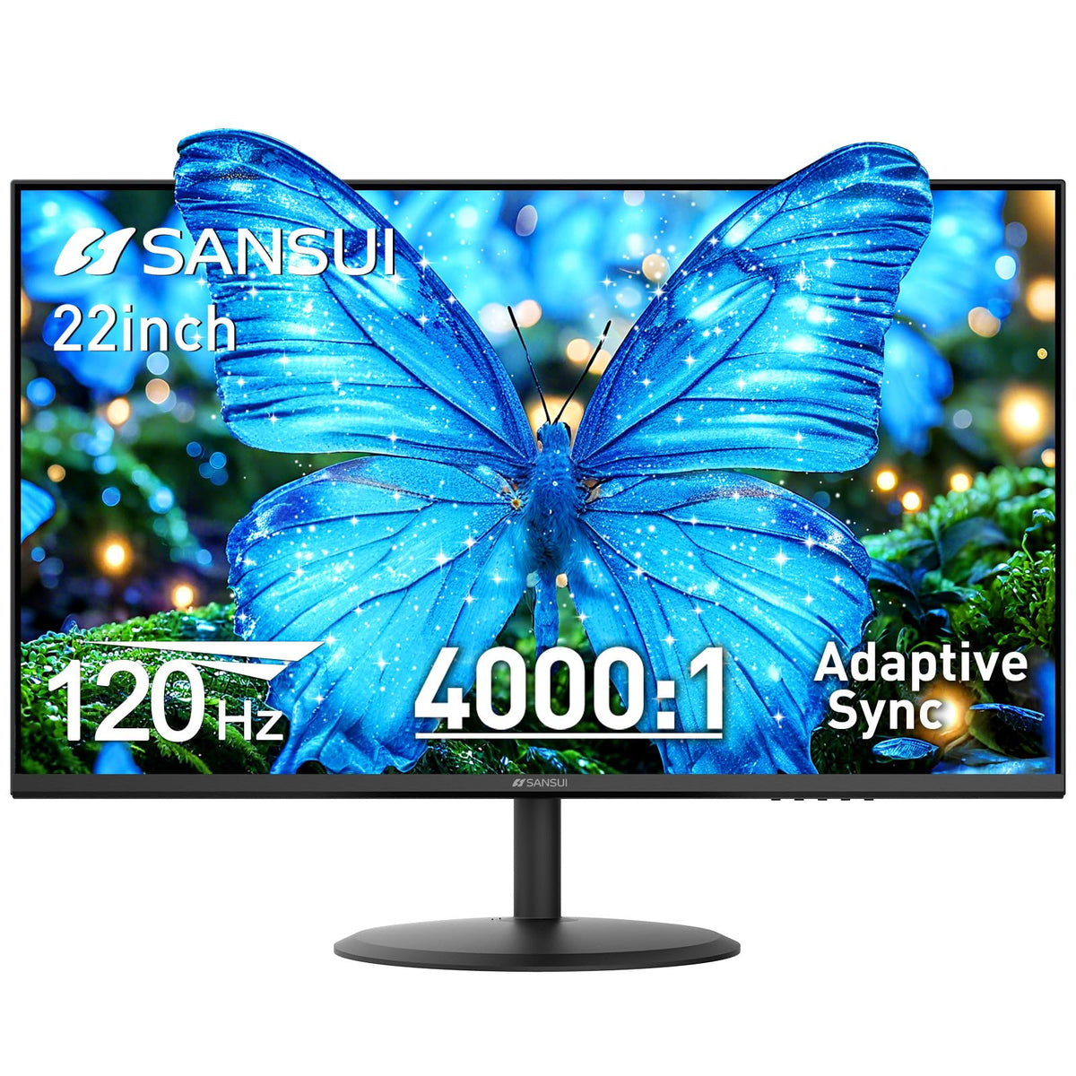 SANSUI ES-22X3AH 22-inch monitor with HDMI inputs for versatile home and office use