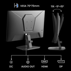 SANSUI ES-G24F4 180Hz refresh enables smooth motion for gameplay.