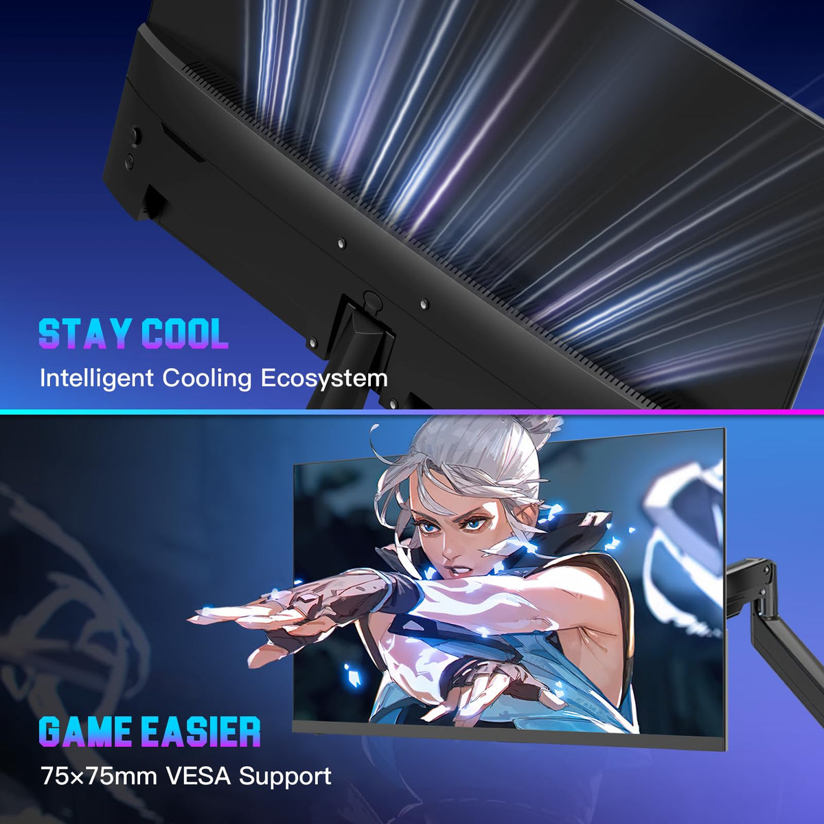 SANSUI 24.5-inch-graphics-clarity for sharp in-game visuals.
