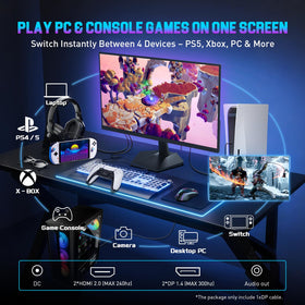 SANSUI 24.5-inch hdr-panel-closeup shows HDR and vibrant colors.