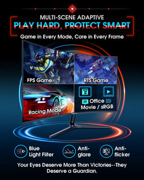 SANSUI monitor with HDMI and DP ports for flexible connections