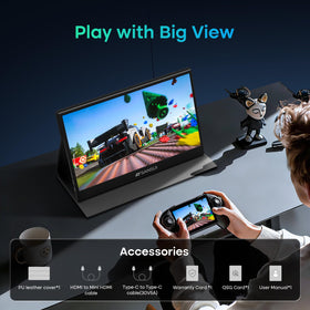 SANSUI portable monitor with compact tilt-ready design