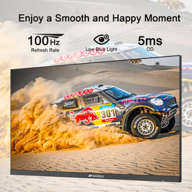 SANSUI Monitor 24-inch FreeSync and low blue light may reduce eye fatigue during long sessions