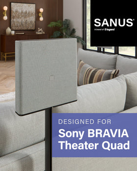 Sanus easy-install hardware pack enabling quick, tool-free setup for pair