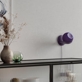 Sanus close-up of mount detail demonstrating secure Echo Dot Max fit