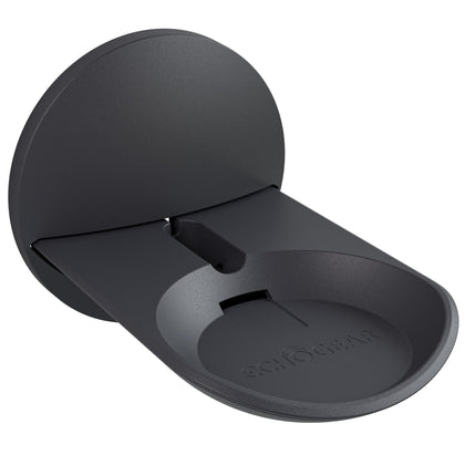 Sanus front view showing Echo Dot Max mounted neatly and saving counter space