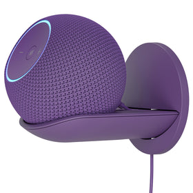 Sanus side profile showing Echo Dot Max and concealed cable routing benefit