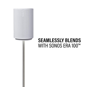 Sanus Era 100 stand features rubber feet for lift and stability on hard floors