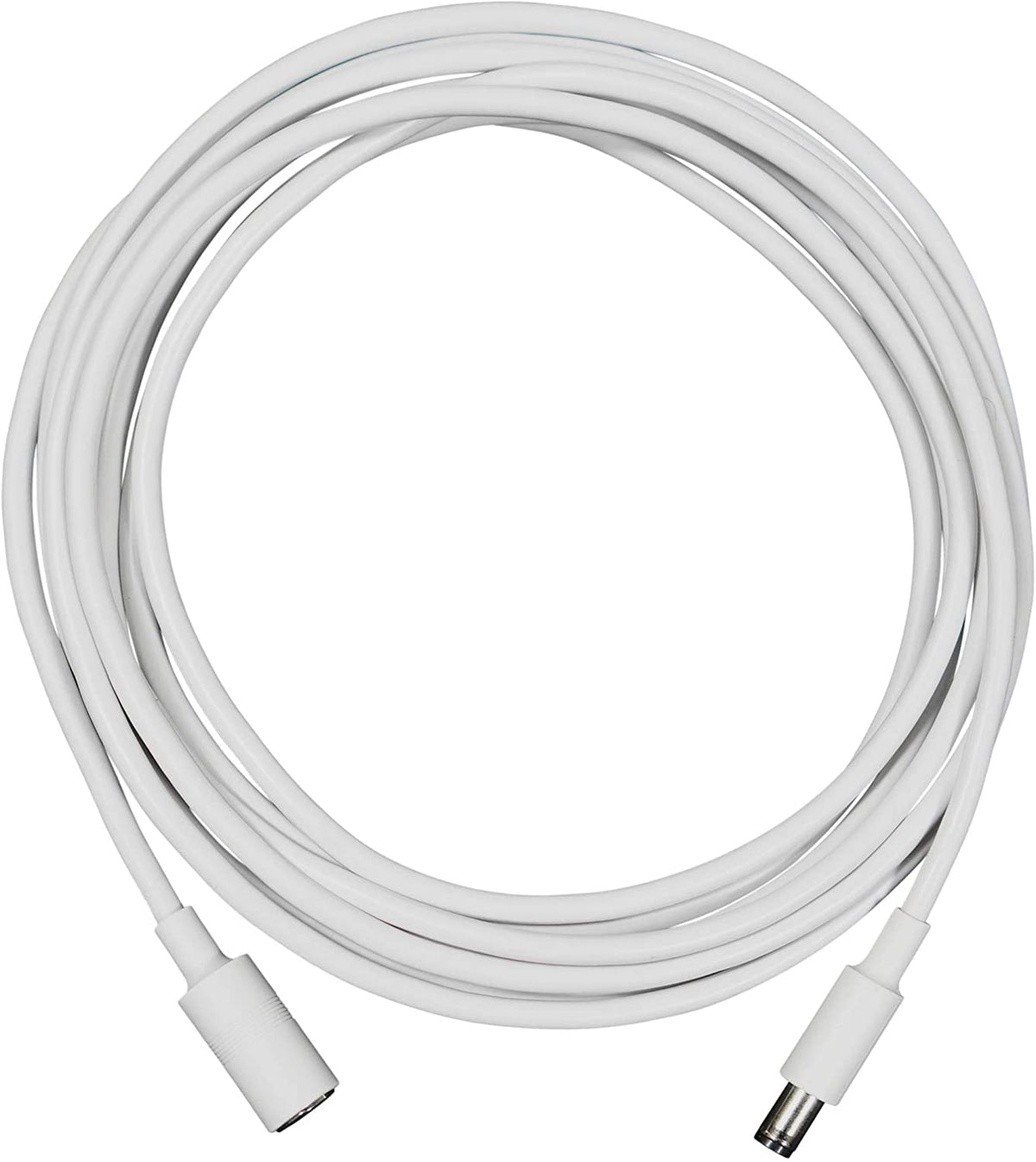 White Sanus cable matches Echo Show 15 for a seamless, integrated look