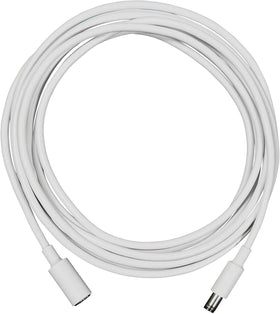 White Sanus cable matches Echo Show 15 for a seamless, integrated look