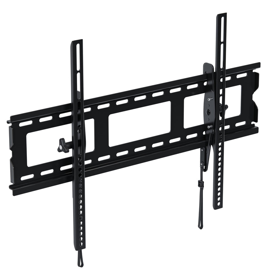 Sanus front view of mounted TV showing clean low-profile benefit