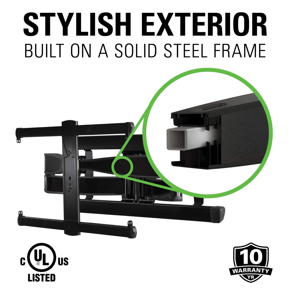 Sanus includes hardware and quick-start guide for DIY installation.