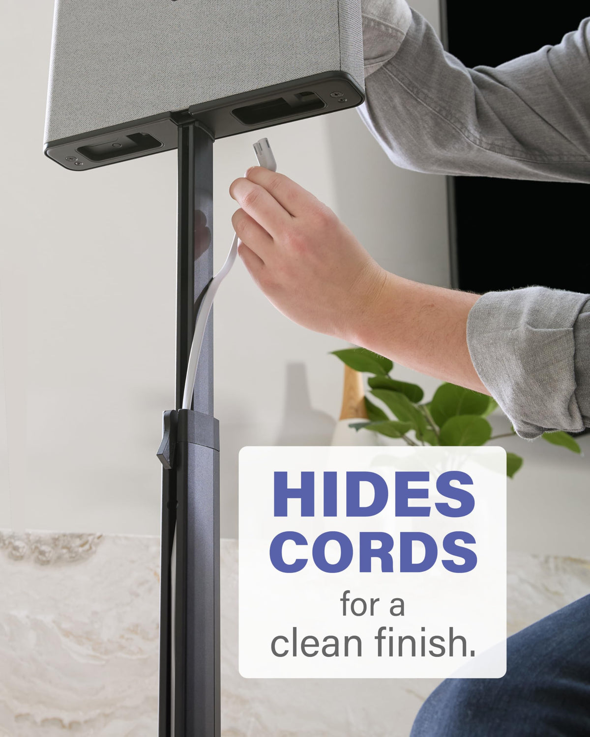 Sanus height adjustment mechanism for precise speaker alignment