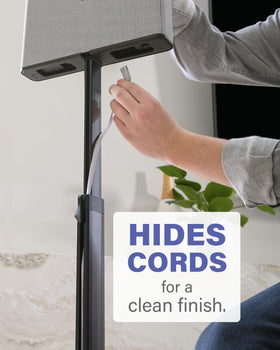 Sanus height adjustment mechanism for precise speaker alignment