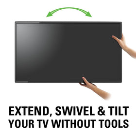 Sanus MLF13-B1 supports curved and flat displays with versatility.