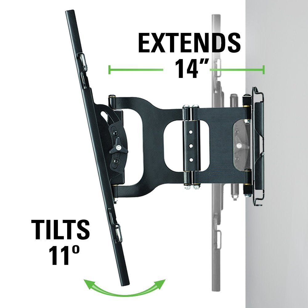 Sanus MLF13-B1 UL-listed mount for safety and reliability.