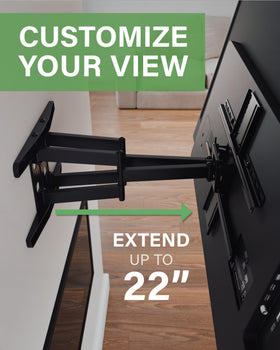 SANUS OLF22 slim profile sits just 2.5 inches from the wall.