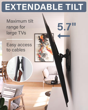 SANUS preassembled bracket for quick three-step installation