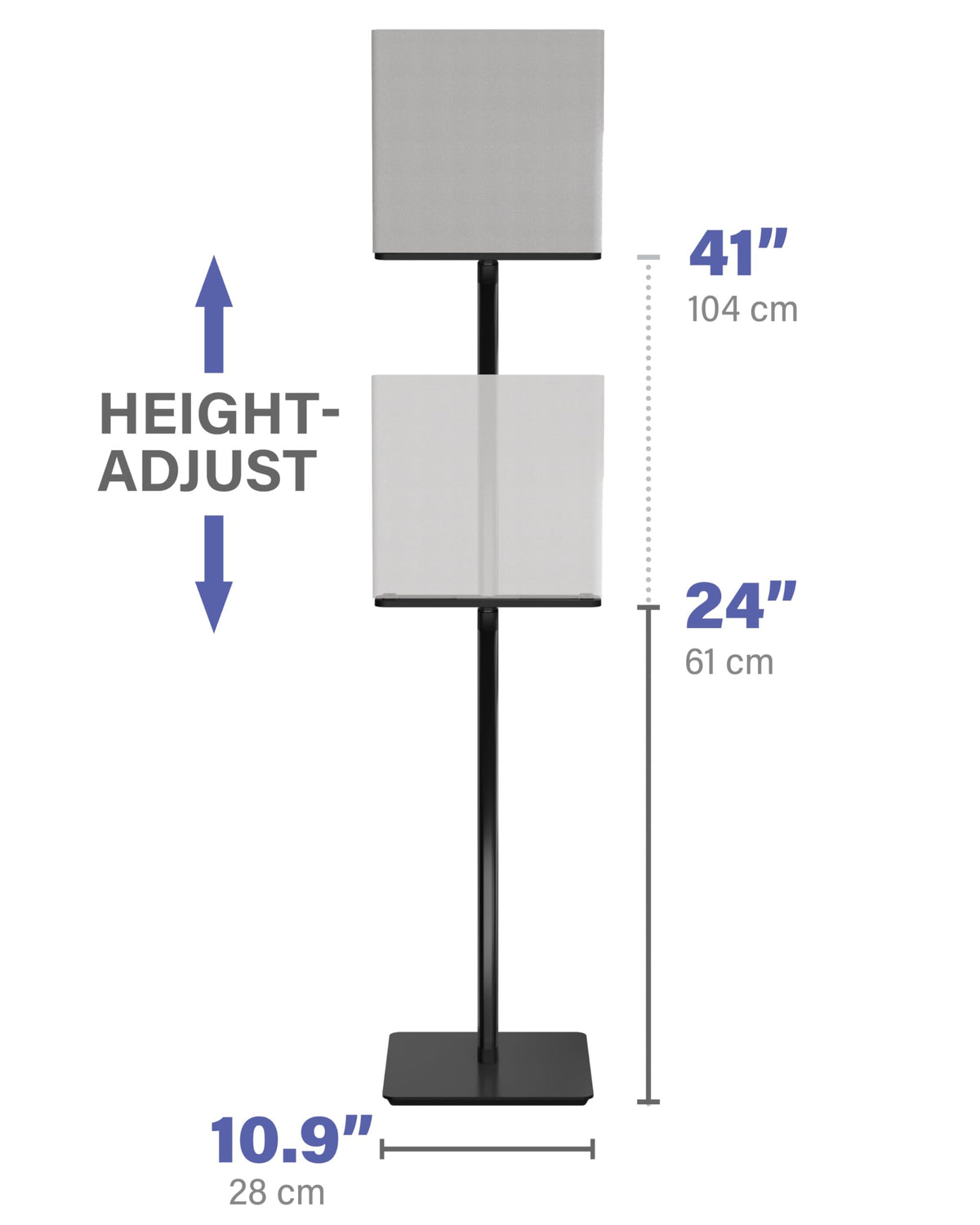 Sanus quad-speaker compatibility visual shows integrated BRAVIA fit