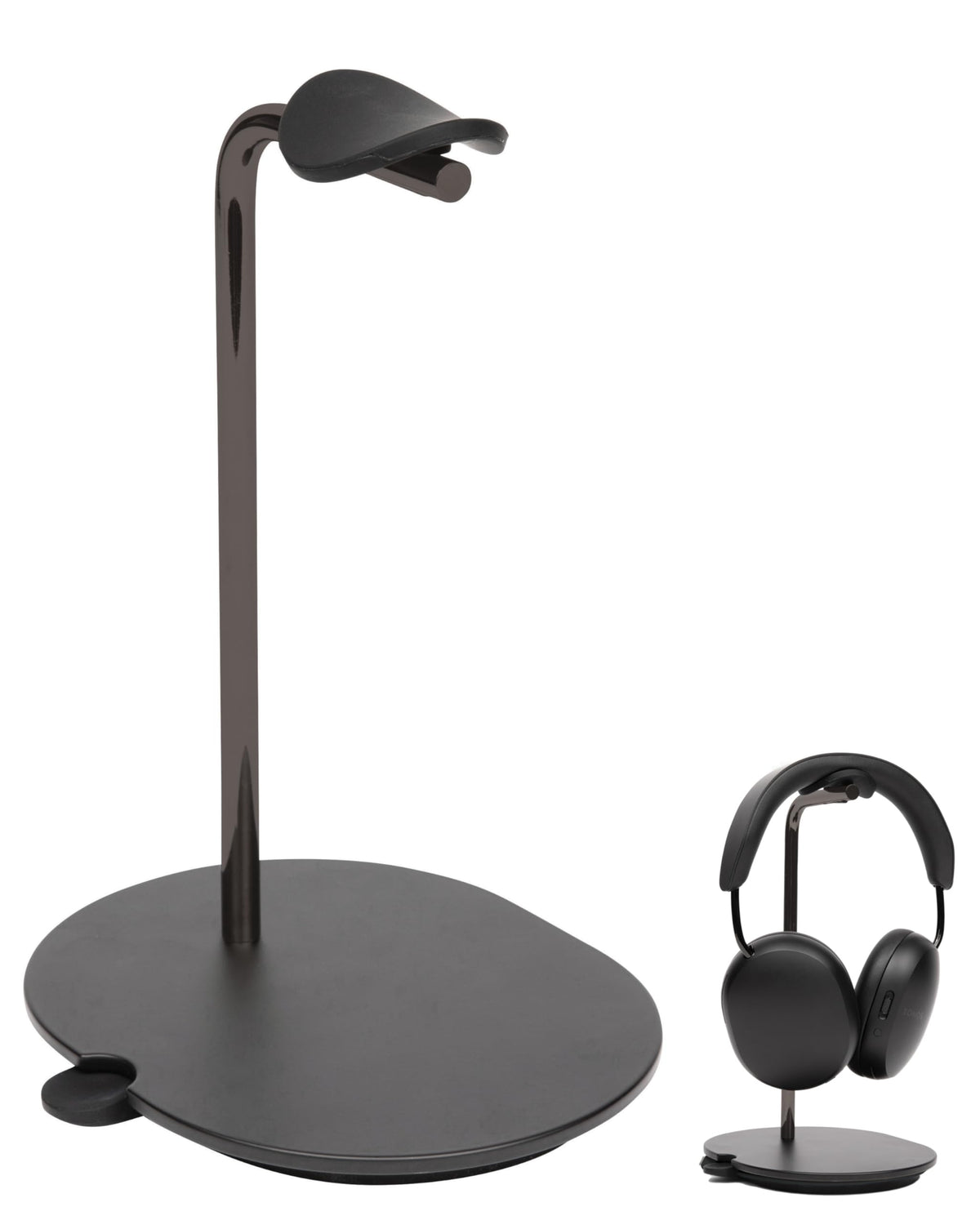 Sanus front view of Sonos Ace stand showing clean desk organization