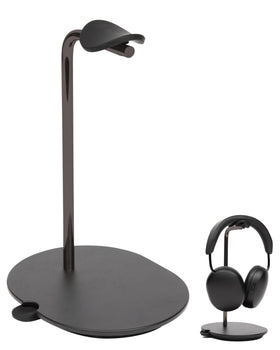 Sanus front view of Sonos Ace stand showing clean desk organization