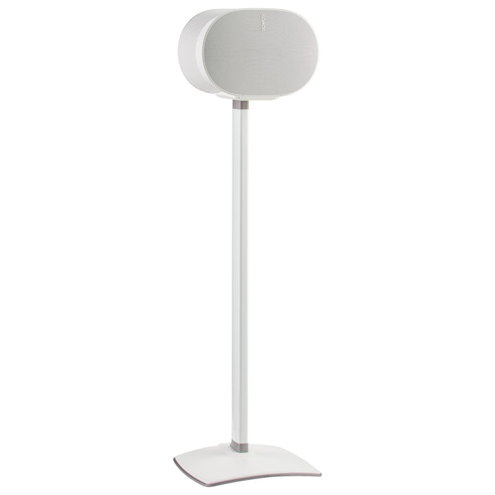 Sanus stand front profile with Era 300 showing sleek alignment and stability