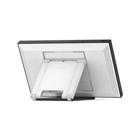 Sanus tilt stand close-up of hinge mechanism showing durable adjustability benefit