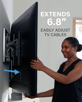 15-degree swivel enables easy cable management from any seat.